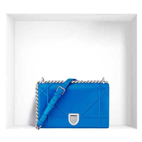 Dior Çanta Diorama Blue - Dior Diorama Bag Cyan Blue Lambskin Mavi Canta