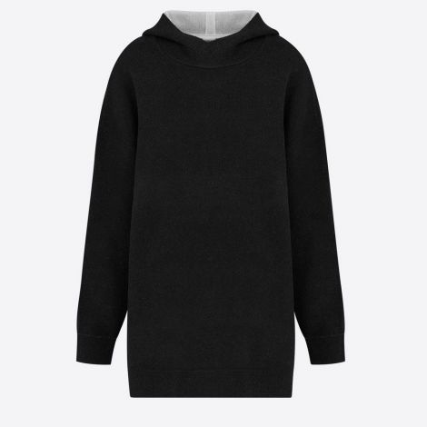 Dior Sweatshirt J-adior 8 Siyah - Dior Kadin J Adior 8 Cashmere Sweater Kapusonlu Siyah