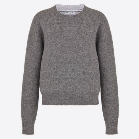 Dior Sweatshirt J-adior 8 Gri - Dior Kadin J Adior 8 Cashmere Sweater Kazak Gri