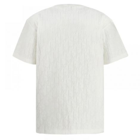 Dior Tişört Havlu Kumaş Beyaz - Dior Oblique Erkek Tisort Dior Havlu Kumas Erkek Tisort Dior T Shirt Beyaz