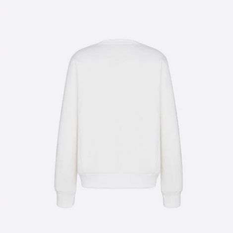 Dior Sweatshirt Atelier Beyaz - Dior Sweatshirt 2021 Oversized Atelier White Cotton Fleece Beyaz