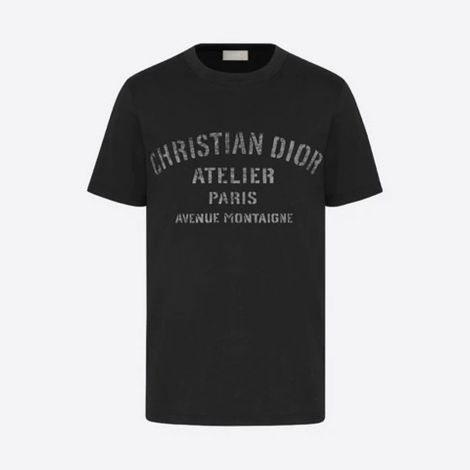 Dior Tişört Atelier Siyah - Dior Tisort Oversized Christian Dior Atelier T Shirt Siyah
