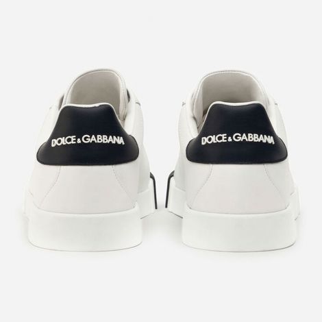 Dolce Gabbana Ayakkabı Portofino Beyaz - Dolce Gabbana 2021 Calfskin Nappa Portofino Sneakers With Rubber Toe White Beyaz