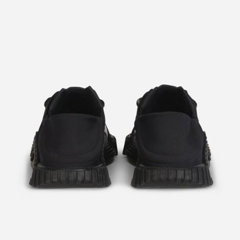 Dolce Gabbana Ayakkabı NS1 Mixed Siyah - Dolce Gabbana 2021 Ns1 Slip On Sneakers In Mixed Materials Black Siyah