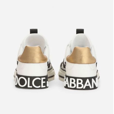 Dolce Gabbana Ayakkabı Calfskin 2.0 Beyaz - Dolce Gabbana Ayakkabi Kadin Calfskin 2 Zero Custom Sneakers Beyaz
