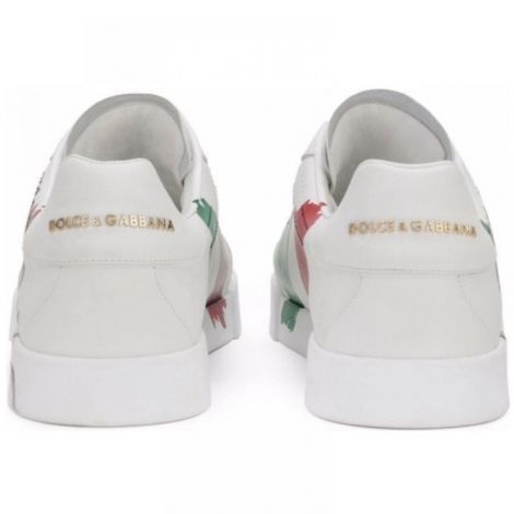 Dolce Gabbana Ayakkabı Made In Italy Logo Beyaz - Dolce Gabbana Made In Italy Logo Sneaker Dolce Gabbana Ayakkabi Dolce Gabbana Erkek Ayakkabi Dolce Gabbana Erkek Sneaker Beyaz