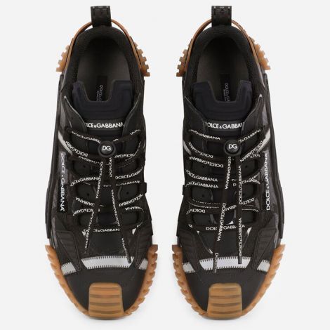 Dolce Gabbana Ayakkabı NS1 Mixed Siyah - Dolce Gabbana Shoes Ns1 Sneakers In Mixed Materials Black Siyah