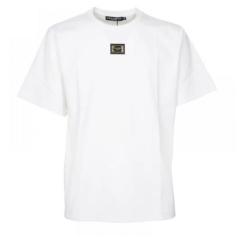 Dolce Gabbana Tişört DG Logo Beyaz - Dolce Gabbana Dg Logo Round Neck Beyaz