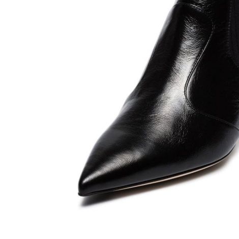 Fendi Ayakkabı Logo Siyah - Fendi Kadin Ayakkabi 45mm Knit Ankle Boots Topuklu Bot Siyah