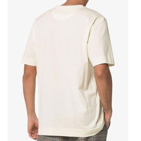 Fendi Tişört FF Beyaz - Fendi Ff Logo Buyuk Tisort Erkek T Shirt Beyaz