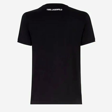 Fendi Tişört Karlito Siyah - Fendi Karlito Motif T Shirt Erkek Tisort Siyah 20
