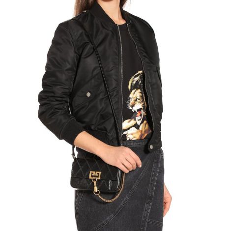 Givenchy Çanta Mini Siyah - Givenchy Canta Mini Pocket Leather Shoulder Bag El Siyah