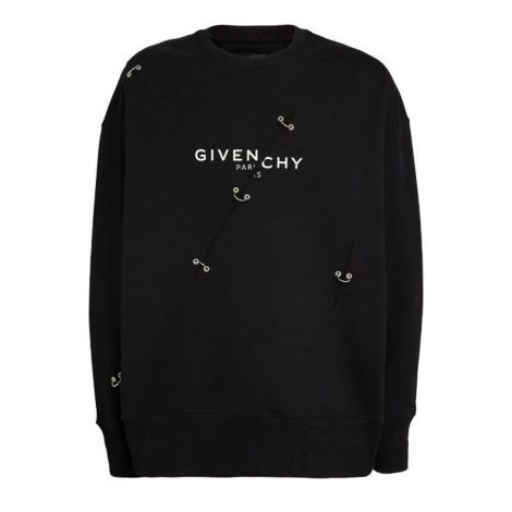 Givenchy Sweatshirt Trompe Loeil Siyah - Givenchy Trompe Loeil Sweatshirt Erkek Siyah