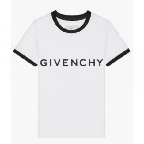 Givenchy Tişört Archetype Beyaz - Givenchy Archetype Kadin Tisort Beyaz