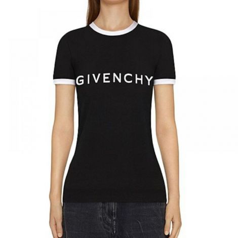 Givenchy Tişört Archetype Siyah - Givenchy Archetype T Shirt Black Givenchy Kadin Tisort Siyah