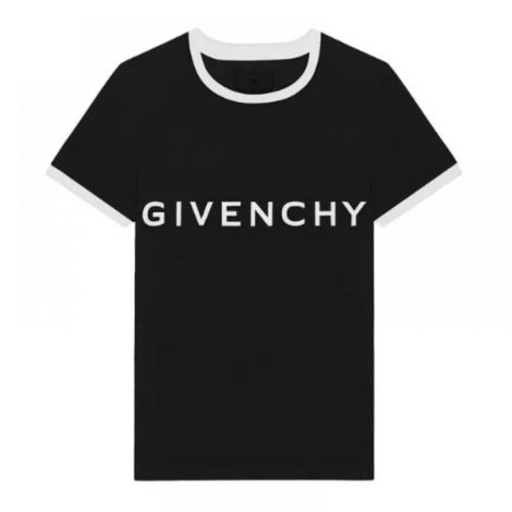 Givenchy Tişört Archetype Siyah - Givenchy Archetype T Shirt Black Givenchy Kadin Tisort Siyah