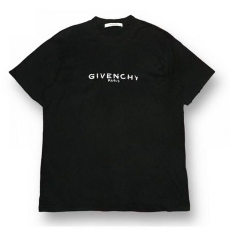 Givenchy Tişört Distressed Print Siyah - Givenchy Distressed Print T Shirt Givenchy Men T Shirt Givenchy Erkek Tisort Givenchy Tisort Siyah