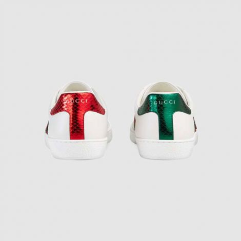 Gucci Ayakkabı Ace Snake Beyaz - Gucci Ace Embroidered Sneaker