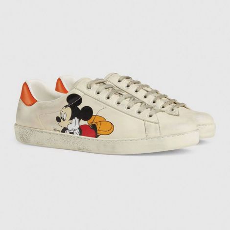 Gucci Ayakkabı Disney Beyaz - Gucci Ayakkabi 2020 Erkek Disney X Gucci Ace Sneaker Beyaz