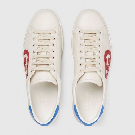 Gucci Ayakkabı Interlocking Beyaz - Gucci Ayakkabi 2020 Erkek Mens Ace Sneaker With Interlocking G Beyaz