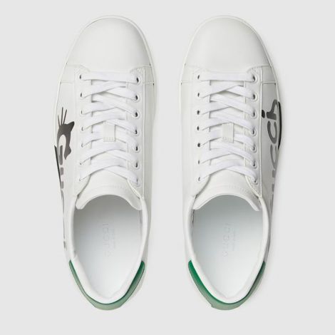 Gucci Ayakkabı Ace Kitten Beyaz - Gucci Ayakkabi 2021 Ace Sneaker With Gucci Kitten Cat Beyaz
