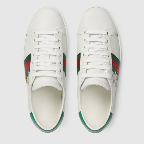 Gucci Ayakkabı Ace Kitten Beyaz - Gucci Ayakkabi 2021 Ace Sneaker With Kitten Cat Beyaz