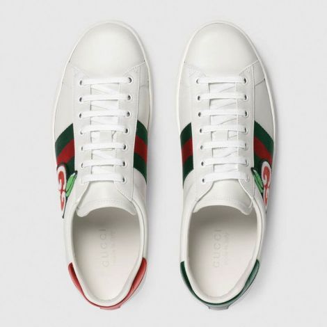 Gucci Ayakkabı Apple Beyaz - Gucci Ayakkabi Erkek 2020 Mens Ace Sneaker With Gg Apple Beyaz