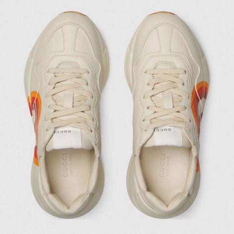 Gucci Ayakkabı Rhyton Beyaz - Gucci Ayakkabi Kadin 2020 Rhyton Sneaker Orange Interlocking G Beyaz