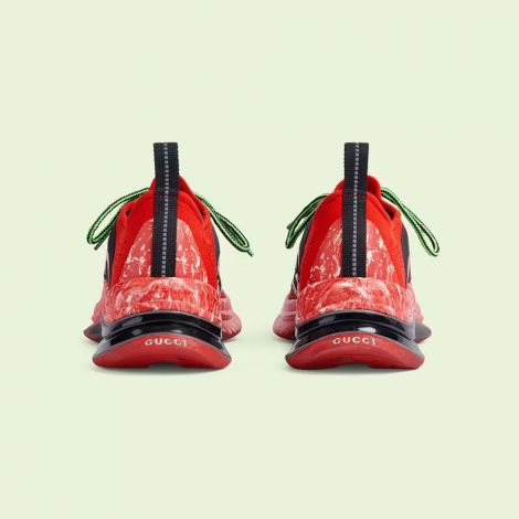 Gucci Ayakkabı Run Sneaker Kırmızı - Gucci Ayakkabi Kadin Womens Gucci Run Sneaker Red Kirmizi