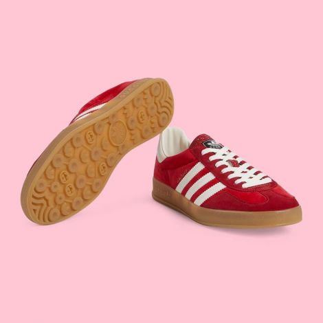 Gucci Ayakkabı Adidas Gazelle Kırmızı - Gucci Erkek Ayakkabi Adidas X Gucci Mens Gazelle Sneaker Kirmizi
