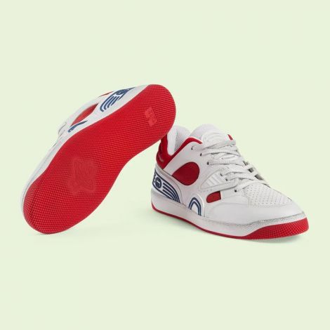 Gucci Ayakkabı Basket Sneaker Kırmızı - Gucci Erkek Ayakkabi Low Top Sneakers For Mens Gucci Basket Sneaker Kirmizi