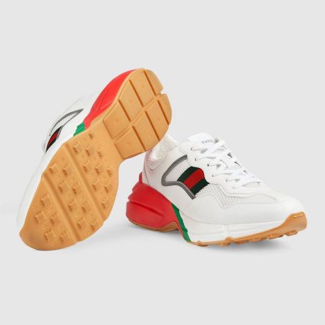 Gucci Ayakkabı Rhyton Beyaz - Gucci Erkek Ayakkabi Sneakers For Mens Rhyton Sneaker Beyaz
