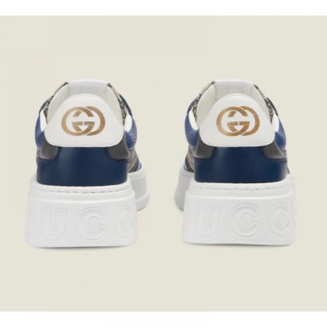 Gucci Ayakkabı GG Sneaker Lacivert - Gucci Gg Sneakers Erkek Gucci Gg Sneaker Lacivert