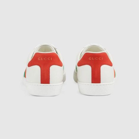 Gucci Ayakkabı Interlocking G Beyaz - Gucci Men Shoes Mens Ace Sneaker With Interlocking G Red Beyaz