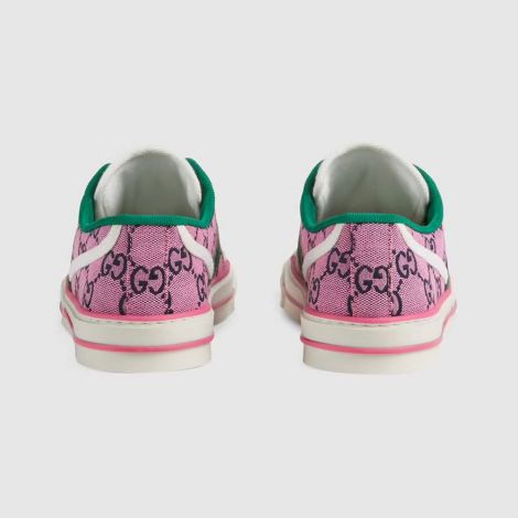 Gucci Ayakkabı Tennis 1977 Pembe - Gucci Shoes Woman Tennis 1977 Gg Multicolor Sneaker Pembe