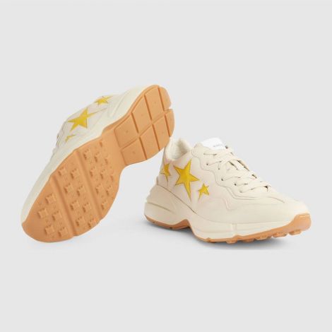 Gucci Ayakkabı Rhyton Beyaz - Gucci Sneaker Ayakkabi Mens Rhyton Sneaker With Stars Beyaz