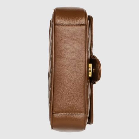 Gucci Çanta GG Marmont Mini Kahverengi - Gucci 2021 Canta Gg Marmont Mini Matelasse Shoulder Bag Kahverengi