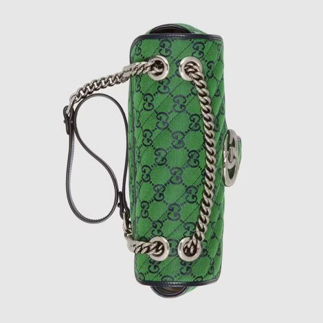 Gucci Çanta GG Marmont Small Yeşil - Gucci 2021 Canta Gg Marmont Multicolor Small Shoulder Bag Green Yesil