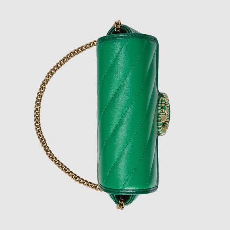Gucci Çanta GG Marmont Super Yeşil - Gucci 2021 Canta Gg Marmont Super Mini Bag Green Emerald Yesil