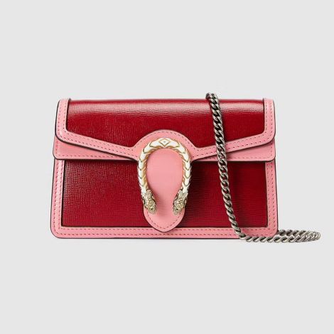 Gucci Çanta Dionysus Kırmızı - Gucci Bag Canta Dionysus Super Mini Bag Red Pink Kirmizi