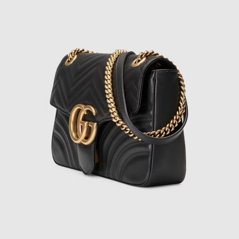 Gucci Çanta GG Marmont Matelasse Siyah - Gucci Bag Canta Gg Marmont Medium Matelasse Shoulder Bag Siyah