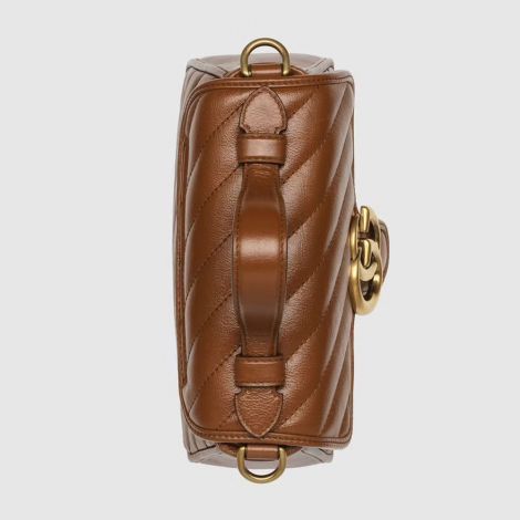 Gucci Çanta GG Marmont Mini Kahverengi - Gucci Bag Canta Gg Marmont Mini Top Handle Bag Brown Kahverengi