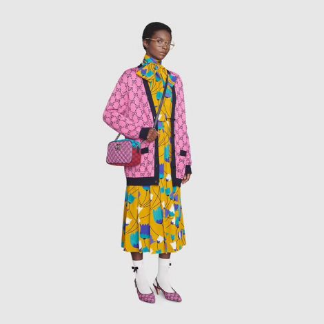 Gucci Çanta GG Marmont Small Pembe - Gucci Bag Canta Gg Marmont Multicolor Small Shoulder Bag Pink Pembe
