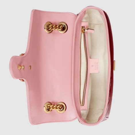 Gucci Çanta GG Marmont Small Kırmızı - Gucci Bag Canta Gg Marmont Small Shoulder Bag Red Pink Pembe Kirmizi