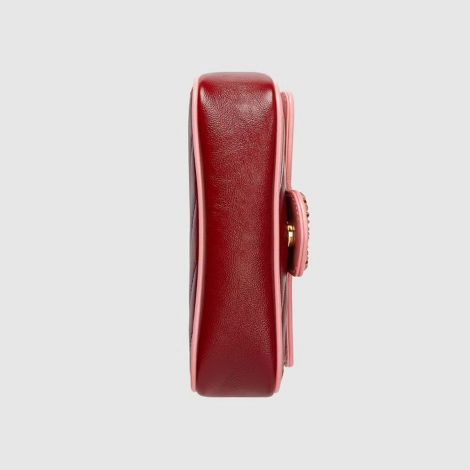 Gucci Çanta GG Marmont Super Kırmızı - Gucci Bag Canta Gg Marmont Super Mini Bag Red Pink Kirmizi