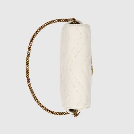 Gucci Çanta GG Marmont Matelasse Beyaz - Gucci Canta 2021 Gg Marmont Matelasse Leather Super Mini Bag Beyaz