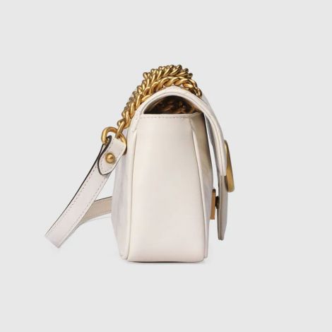 Gucci Çanta GG Marmont Small Beyaz - Gucci Canta 2021 Gg Marmont Matelasse Mini Bag White Beyaz