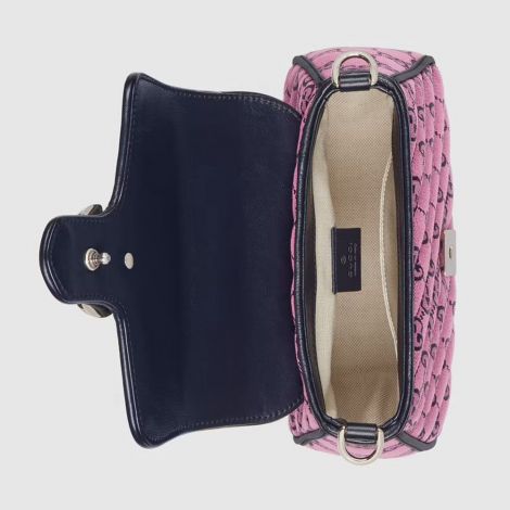 Gucci Çanta GG Marmont Mini Pembe - Gucci Canta 2021 Gg Marmont Multicolor Mini Top Handle Bag Pink Pembe