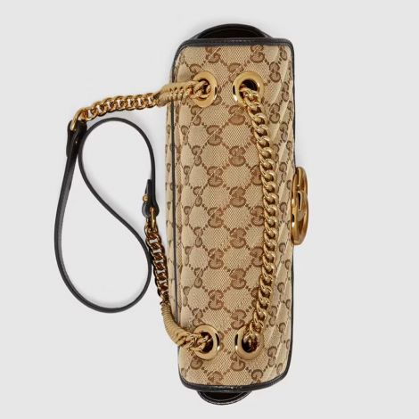 Gucci Çanta GG Marmont Small Bej - Gucci Canta 2021 Gg Marmont Small Shoulder Bag Beige Ebony Bej