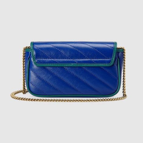 Gucci Çanta GG Marmont Small Mavi - Gucci Canta 2021 Gg Marmont Super Mini Bag Blue Turquoise Mavi
